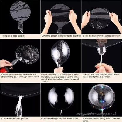 Glowing LED Party Balloons Set Of 3 Perfect For Valentines Day Christmas Weddings  Birthdays 6