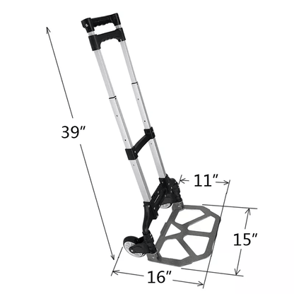 Folding Aluminium Cart Dolly Collapsible Hand Truck Trolley For Luggage Moving  Travel 11