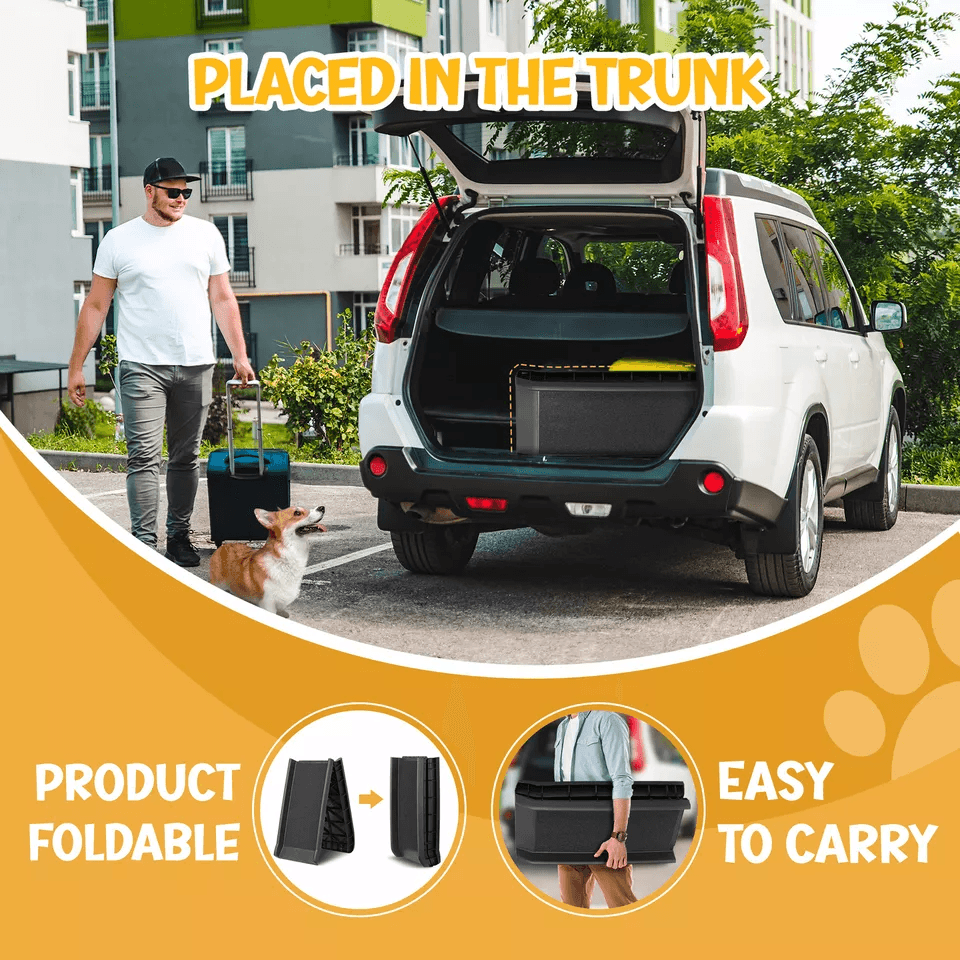 Heavy Duty Folding Dog Ramp Portable Light Weight Pet Ramp For SUV  Car Travel 1