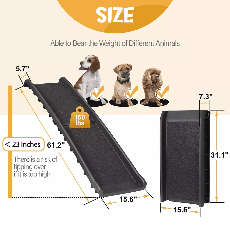 Heavy Duty Folding Dog Ramp Portable Light Weight Pet Ramp For SUV  Car Travel 4