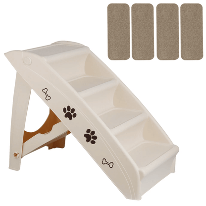 Light Weight Foldable Dog Stairs NonSlip Pet Ladder With Rubber Feet For Dogs Portable Folding Pet  1