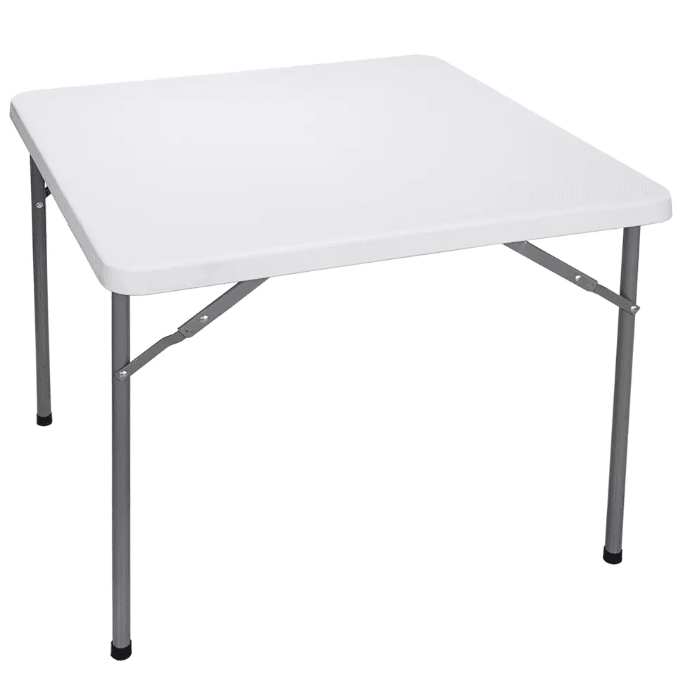Folding Table for Garden, Yard, Beach & Family Picnic, White Multipurpose Portable Table for Outdoor & Indoor Use