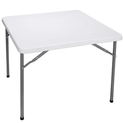 Folding Table for Garden, Yard, Beach & Family Picnic, White Multipurpose Portable Table for Outdoor & Indoor Use