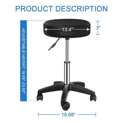 Adjustable Hydraulic Stool Facial Salon Massage Spa Chair Swivel Rolling Technician Seat W Wheels 1