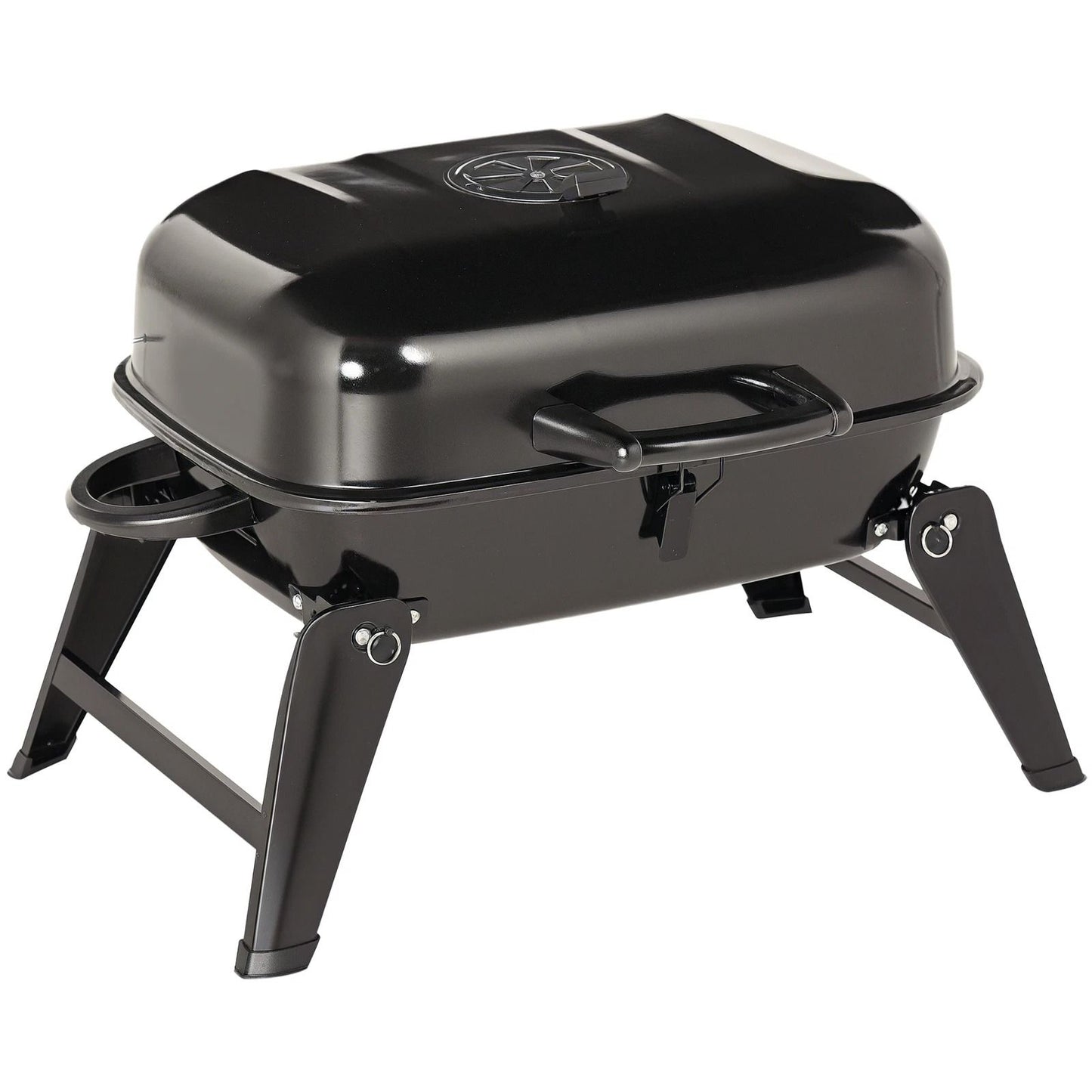 Portable Tabletop Charcoal Grill Compact BBQ With Air Vent For Camping Picnics  Outdoor Cooking 3