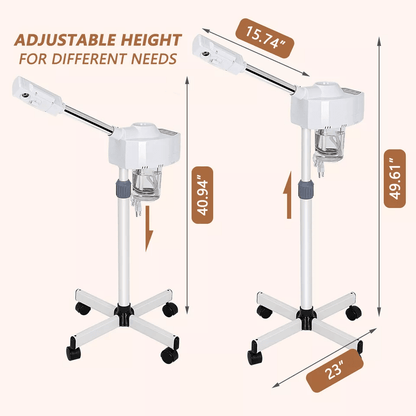 Premium Salon Spa Facial Steamer  Ozone Machine Heavy Duty Beauty Equipment With Adjustable Rotary  2