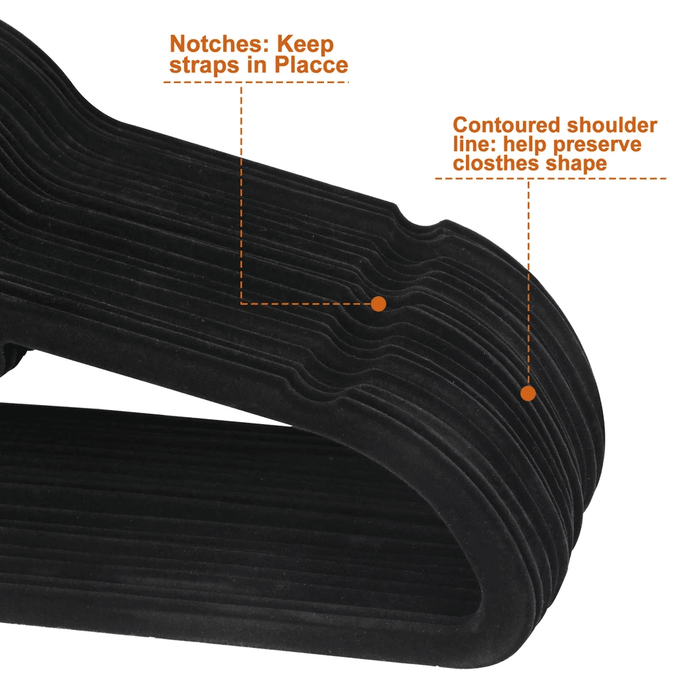 Premium Sturdy Rotatable Clothes Hangers For Suits Shirts Pants Space Saving NonSlip Velvet Hanger  5