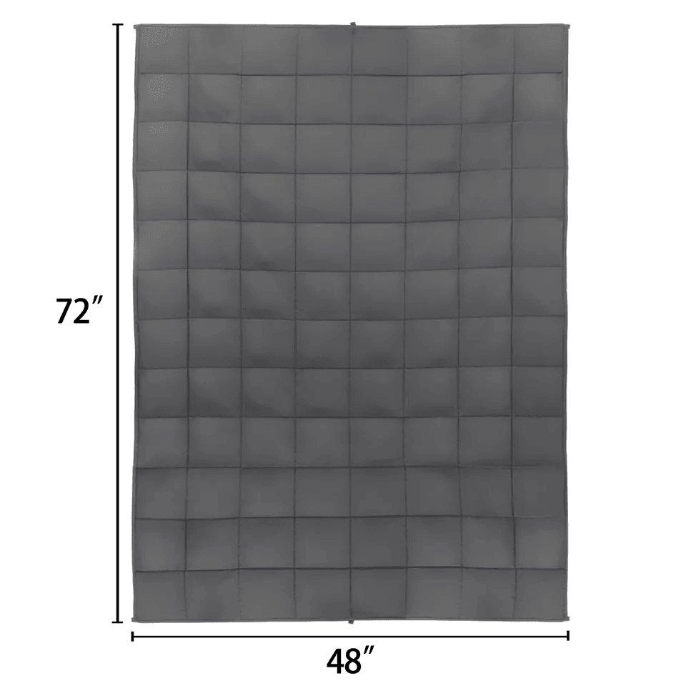 Anxiety Weighted Blanket Cotton Heavy Blanket For Stress Relief Calming Sleep Aid For Adults 3