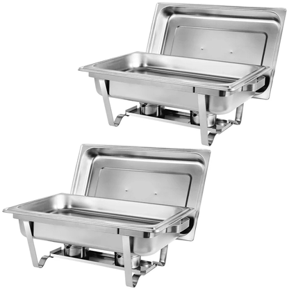 Quart Stainless Steel Chafing Dishes Buffet Trays Chafer With Warmer Heavy Duty Catering Food Warme 1