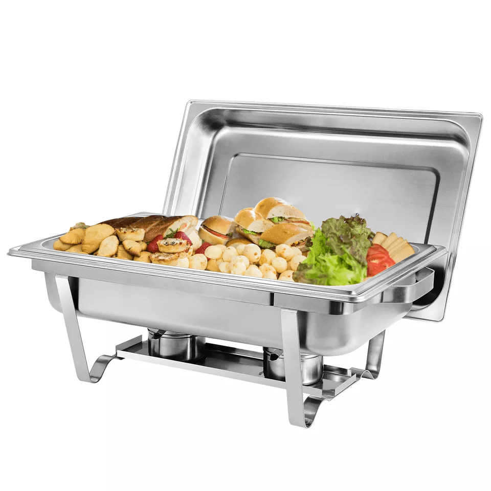 Quart Stainless Steel Chafing Dishes Buffet Trays Chafer With Warmer Heavy Duty Catering Food Warme 3