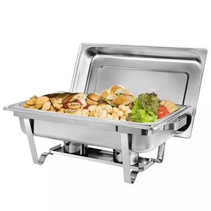Quart Stainless Steel Chafing Dishes Buffet Trays Chafer With Warmer Heavy Duty Catering Food Warme 3