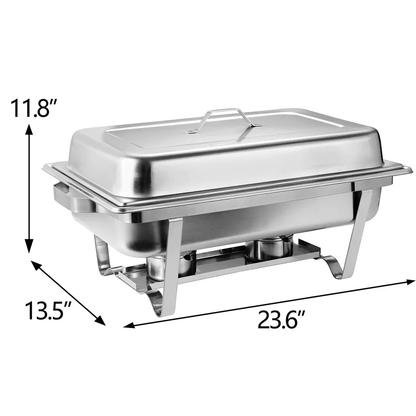 Quart Stainless Steel Chafing Dishes Buffet Trays Chafer With Warmer Heavy Duty Catering Food Warme 8