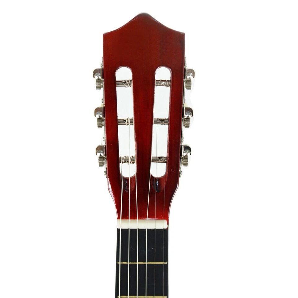 38 Wooden Beginners Acoustic Guitar Set With Case Strap Pick  Natural Finish For RightHanded Player 5