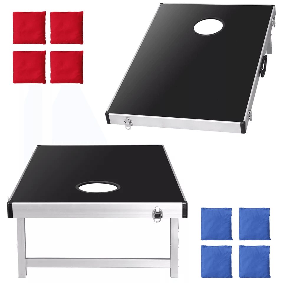 Cornhole Bean Bag Toss Set Outdoor Party Game Boards For All Ages With Carry Case 2