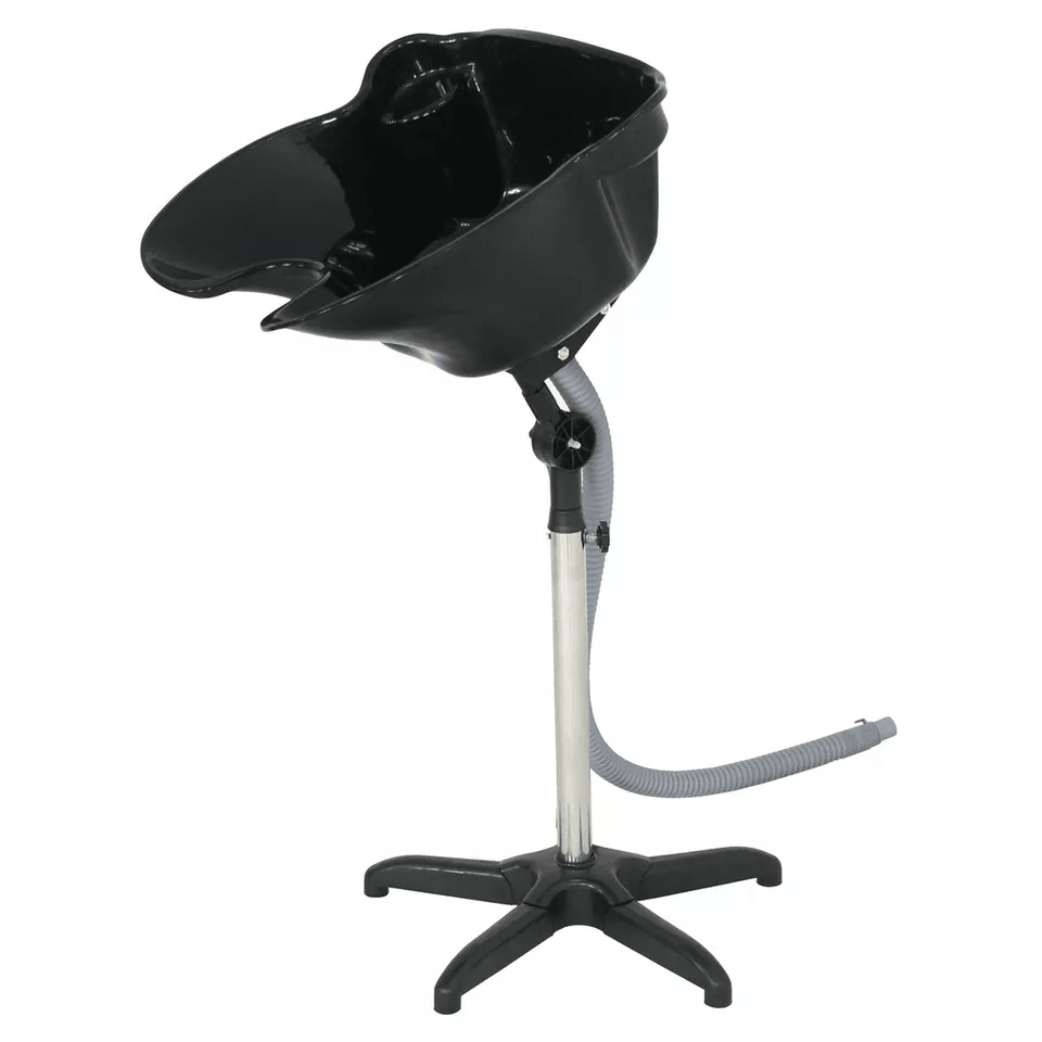 Professional Portable Salon Shampoo Basin Height Adjustable Black Hair Washing Treatment Bowl For B 6