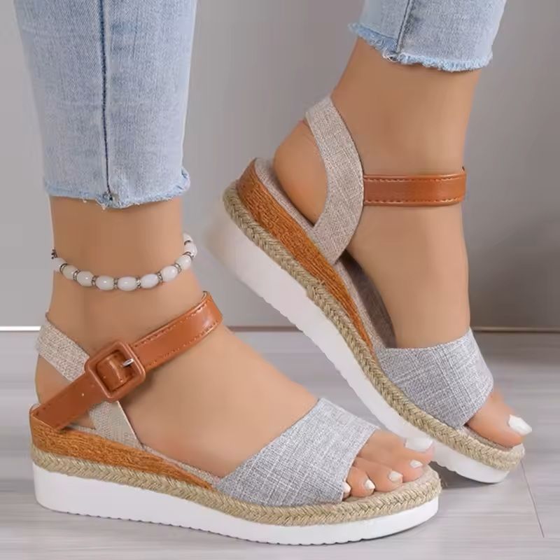 Women's Summer Wedge Sandals with Soft Sole and Elegant Design