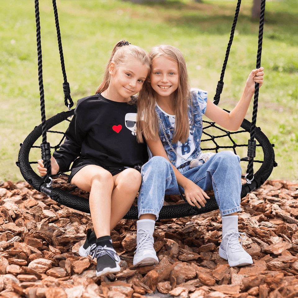Spider Web Tree Net Swing Heavy Duty Safe Nylon Rope EZ Setup 4
