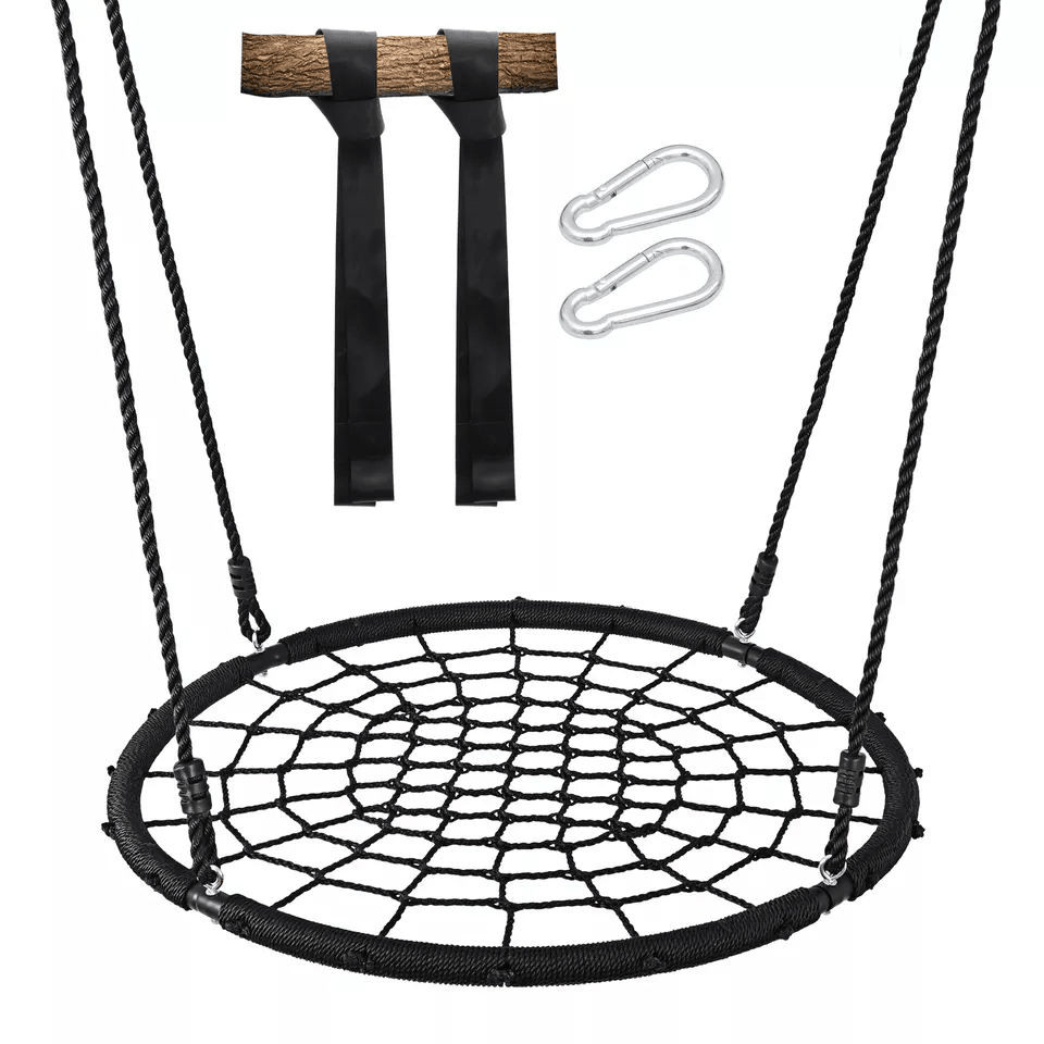Spider Web Tree Net Swing Heavy Duty Safe Nylon Rope EZ Setup 1