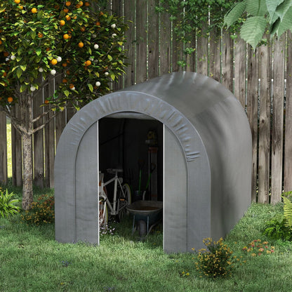 Outsunny 6x8ft Heavy Duty Outdoor Storage Shed Waterproof  Portable Garden Shed 1