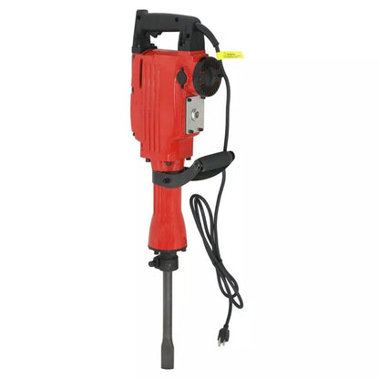 2200W Electric Demolition Jack Hammer  HeavyDuty Concrete Breaker With 2 Chisel Bit Bull Point Flat 1