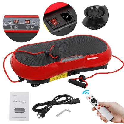 Crazy Fit Vibration Platform Machine Full Body Fitness Massager with Bluetooth, Slimming Exercise Equipment for Home Gym