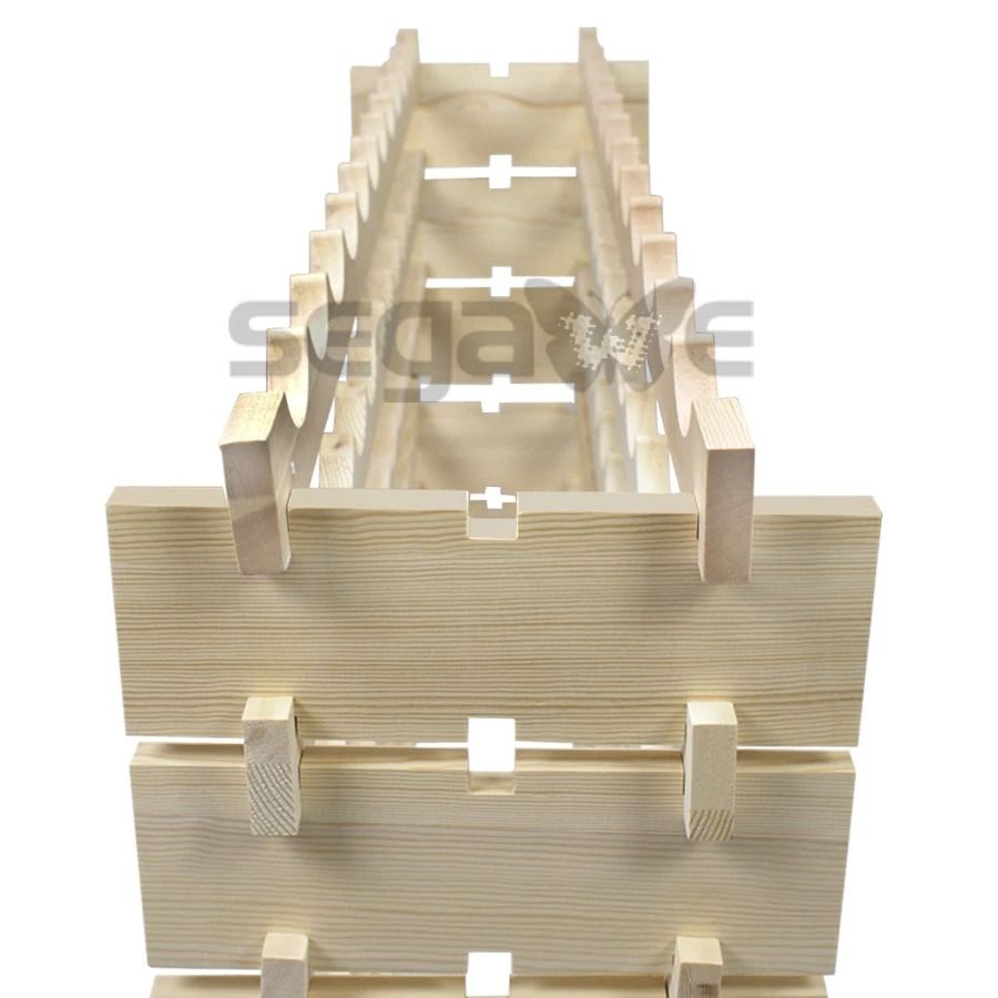72 Bottles Wine Rack Holder  6Tier Stackable Solid Wood Storage Display Shelves For Wine Lovers 7