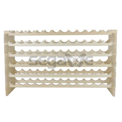 72 Bottles Wine Rack Holder  6Tier Stackable Solid Wood Storage Display Shelves For Wine Lovers 2