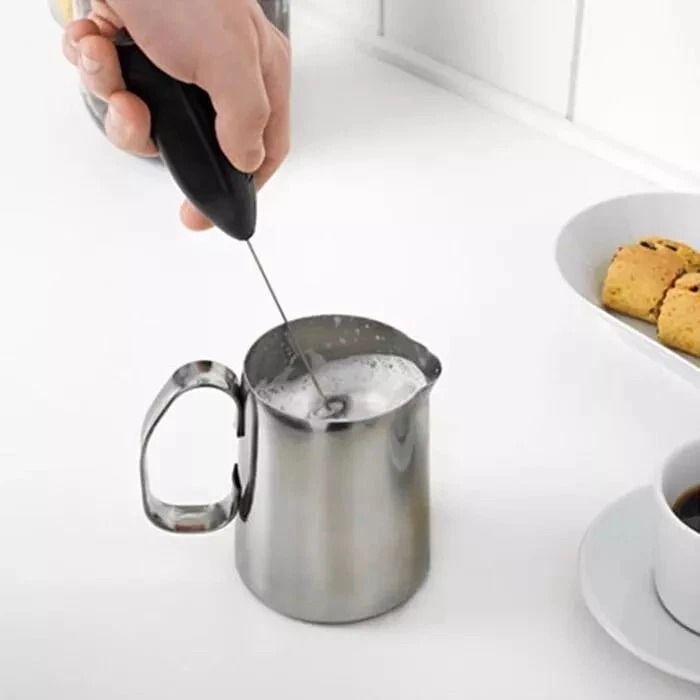 Electric Milk Frother  Drink Whisk Mixer Mini Handheld Stirrer For Coffee Eggs And Kitchen Use Batt 4