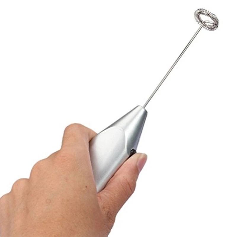 Electric Milk Frother  Drink Whisk Mixer Mini Handheld Stirrer For Coffee Eggs And Kitchen Use Batt 6