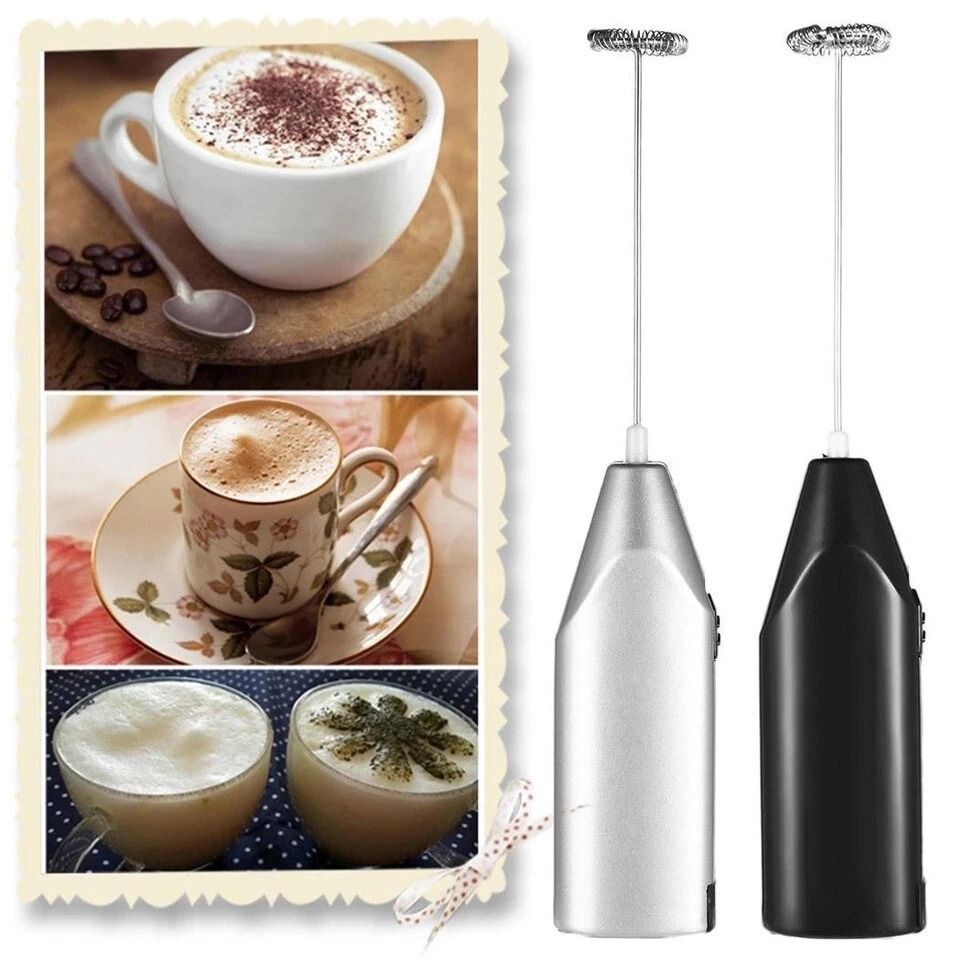 Electric Milk Frother  Drink Whisk Mixer Mini Handheld Stirrer For Coffee Eggs And Kitchen Use Batt 5