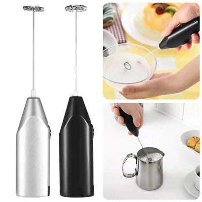 Electric Milk Frother  Drink Whisk Mixer Mini Handheld Stirrer For Coffee Eggs And Kitchen Use Batt 2