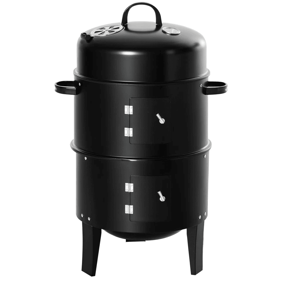 Outdoor BBQ Charcoal Smoker  Grill With Cooking Racks Builtin Heat Thermometer Heavy Duty Outdoor B 8