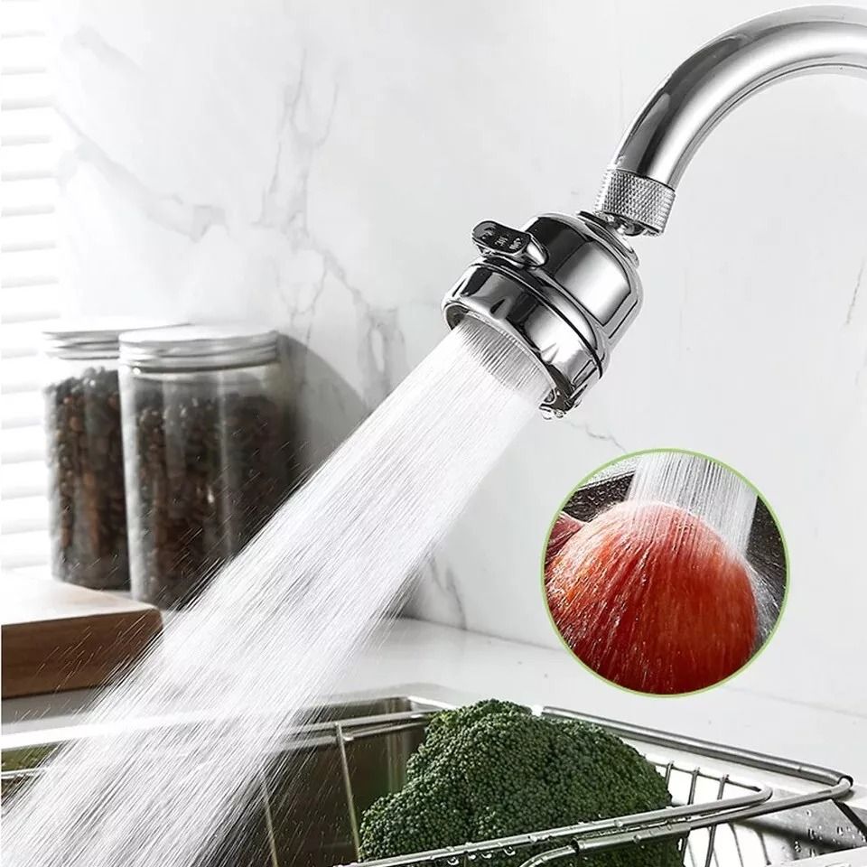 360 Degree Rotating Faucet  Movable Kitchen Tap Head With WaterSaving Nozzle Sprayer For Flexible W 3