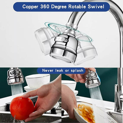360 Degree Rotating Faucet  Movable Kitchen Tap Head With WaterSaving Nozzle Sprayer For Flexible W 6
