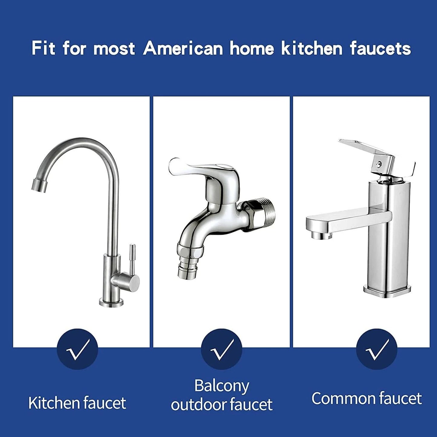 360 Degree Rotating Faucet  Movable Kitchen Tap Head With WaterSaving Nozzle Sprayer For Flexible W 7