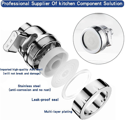 360 Degree Rotating Faucet  Movable Kitchen Tap Head With WaterSaving Nozzle Sprayer For Flexible W 9