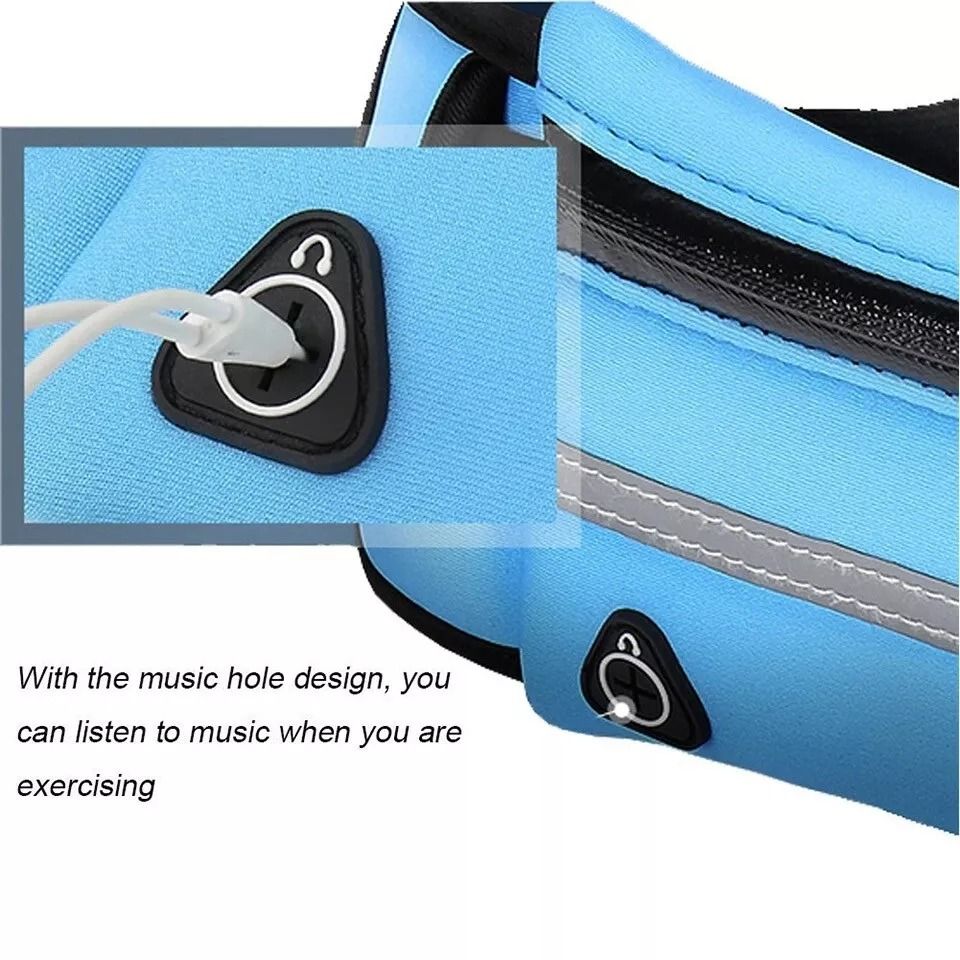 Running Fanny Pack Adjustable Waist Bum Bag For Hiking Travel Gym Water Resistant Money Belt With Z 2