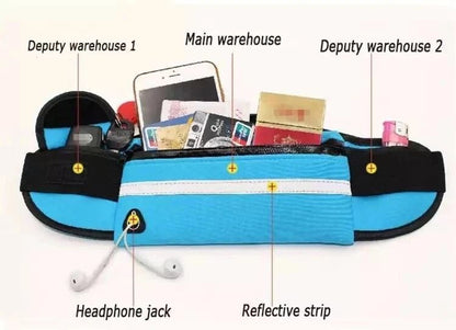Running Fanny Pack Adjustable Waist Bum Bag For Hiking Travel Gym Water Resistant Money Belt With Z 4