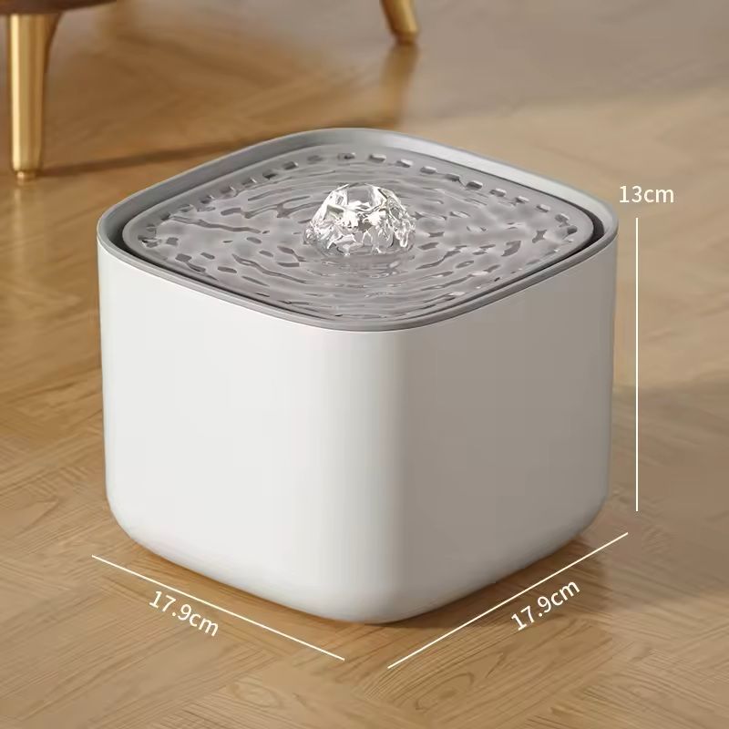 3L Cat Water Fountain With Recirculating Filter And USB Quiet Pump 7