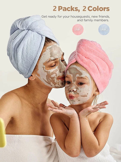 Rapid Fast Drying Hair Towel Turban Wrap Ultra Absorbent Microfiber Shower Cap For Wet Hair Soft Ba 9