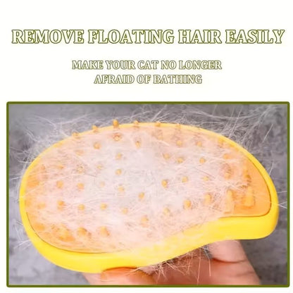 3 In 1 Steamy Pet Grooming Brush With Electric Spray For Detangling And Massage 5