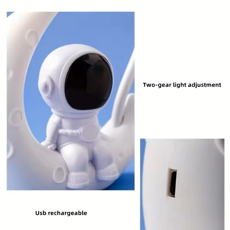 Creative Moon Astronaut LED Nightlight For Bedroom And Holiday Decor 6
