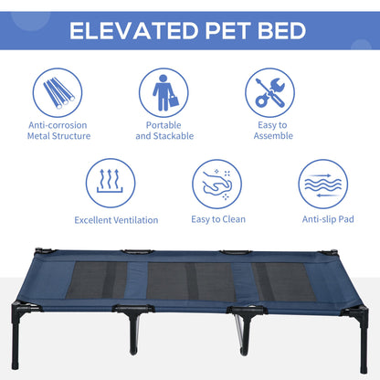 Elevated Dog Bed Raised Pet Cot With Oxford Fabric For Indoor  Outdoor Use 3