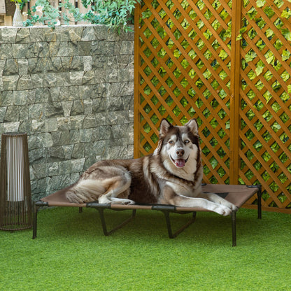 Elevated Dog Bed Raised Pet Cot With Oxford Fabric For Indoor  Outdoor Use 1