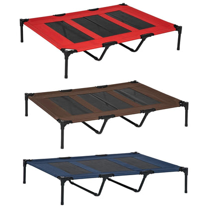 Elevated Dog Bed Raised Pet Cot With Oxford Fabric For Indoor  Outdoor Use 4