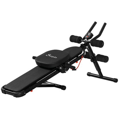 Foldable MultiUse Ab Trainer Abdominal Cruncher Sit Up Bench  Side Shaper For Home Gym 2