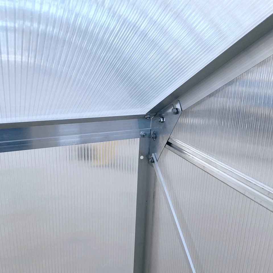Walkin Garden Polycarbonate Greenhouse Kit With Adjustable Vent Clear HeavyDuty Outdoor Plant Grow  6