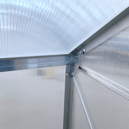 Walkin Garden Polycarbonate Greenhouse Kit With Adjustable Vent Clear HeavyDuty Outdoor Plant Grow  6