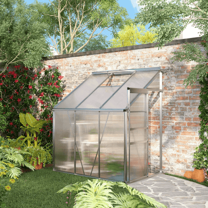 Walkin Garden Polycarbonate Greenhouse Kit With Adjustable Vent Clear HeavyDuty Outdoor Plant Grow  1
