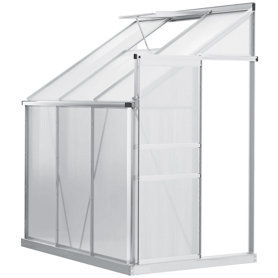 Walkin Garden Polycarbonate Greenhouse Kit With Adjustable Vent Clear HeavyDuty Outdoor Plant Grow  8